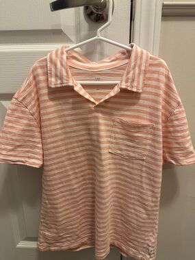 🎉BUNDLE 10 for $30🎉 GAP Kids Boys Peach Stripe Polo Shirt